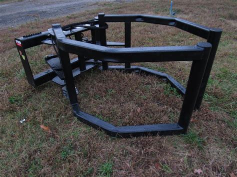 hay squeeze for skid steer|skid steer bale attachments.